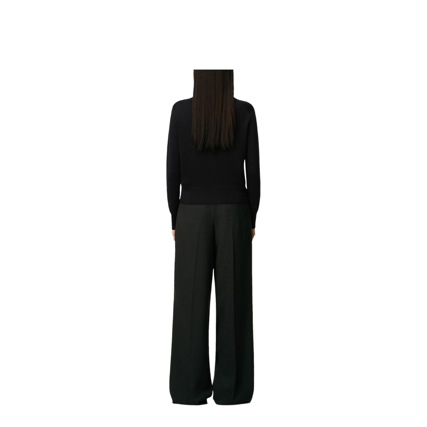 Black Wool Cardigan