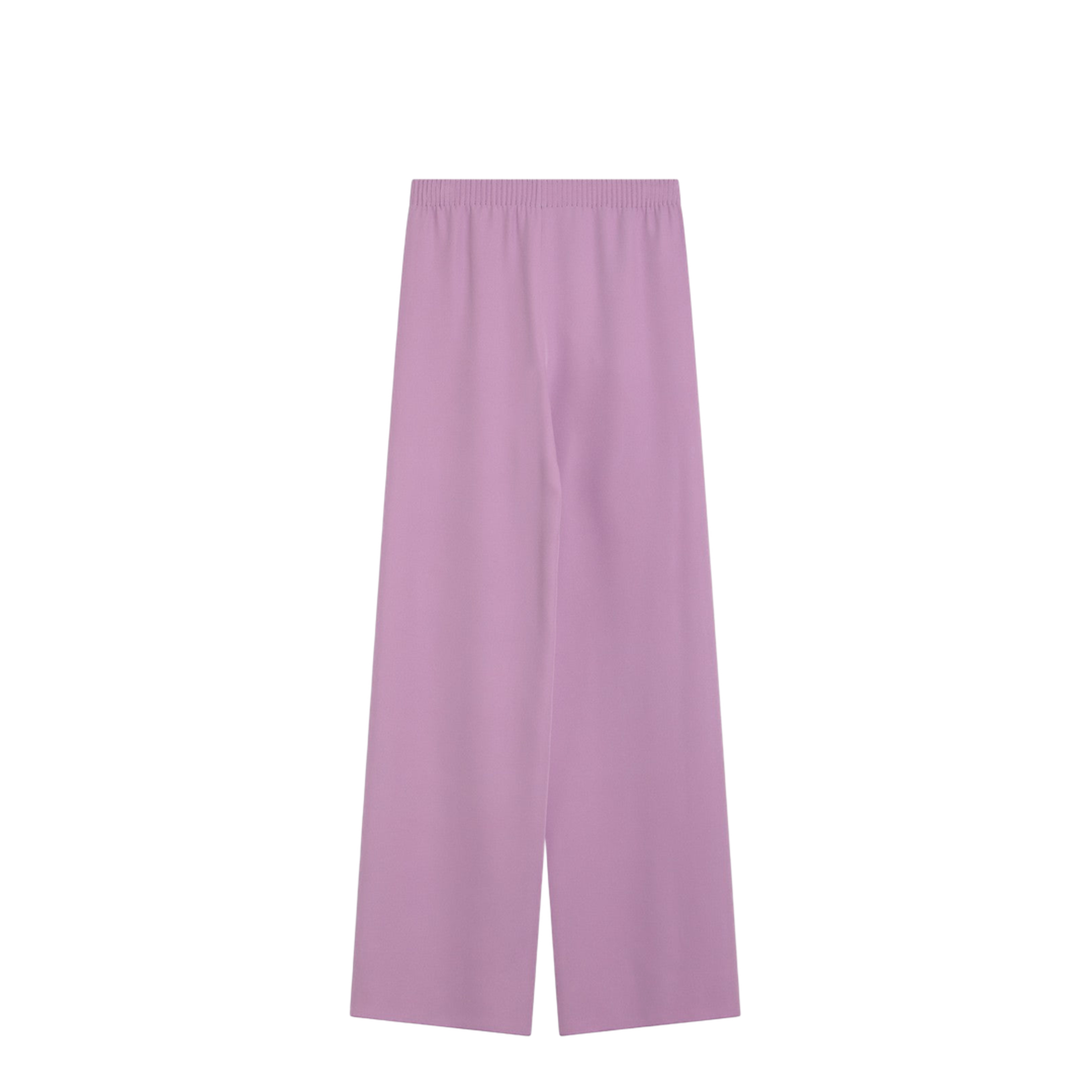 Wide Lilac Pink Silk Pants