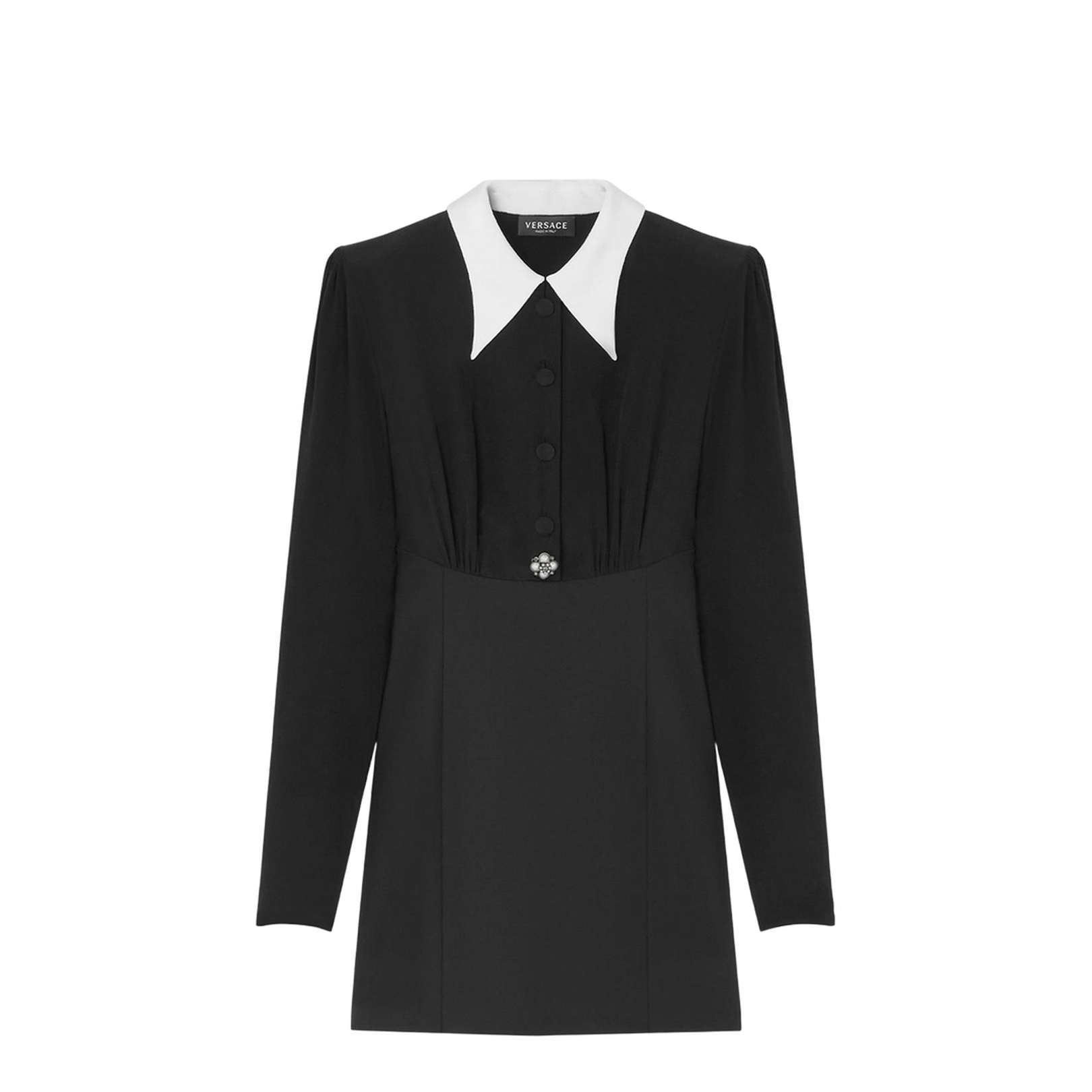 Minidress Black with White Collar