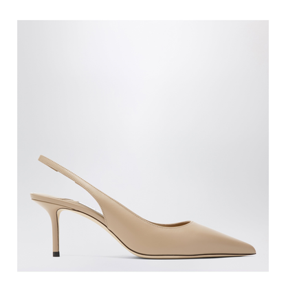 MAYFEYR - Jimmy Choo - Leather Slingbacks With Ankle Strap - LOVESB65CLF121503