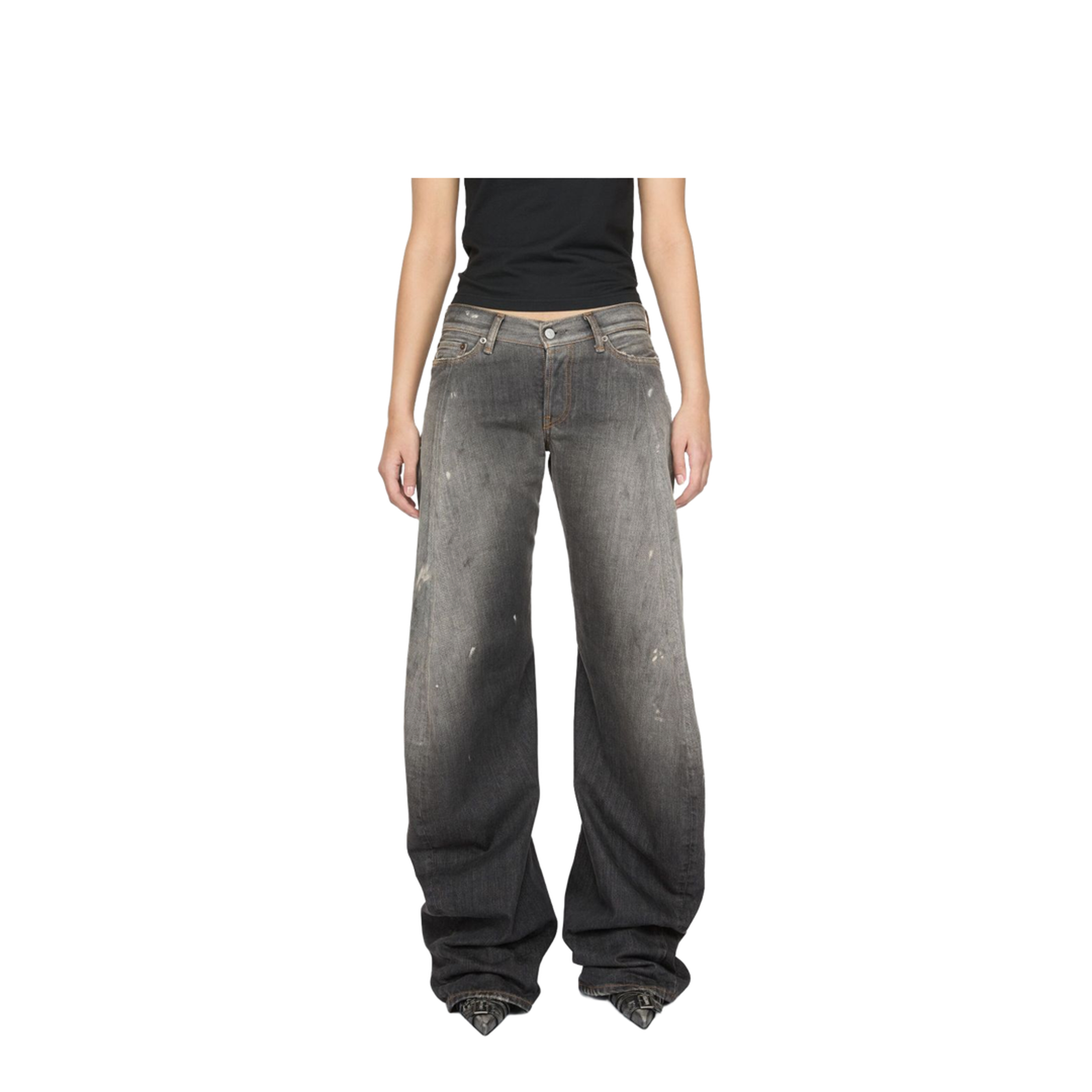 Loose Fit Jeans - Black