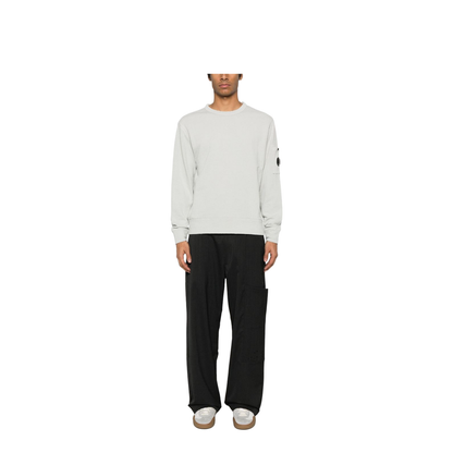 Logo Cotton Sweatshirt In Clear Blue