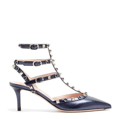 MAYFEYR - Valentino - Rockstud 65 Pumps In Laminated Nappa Leather With Cabochon - WS0375ELQ