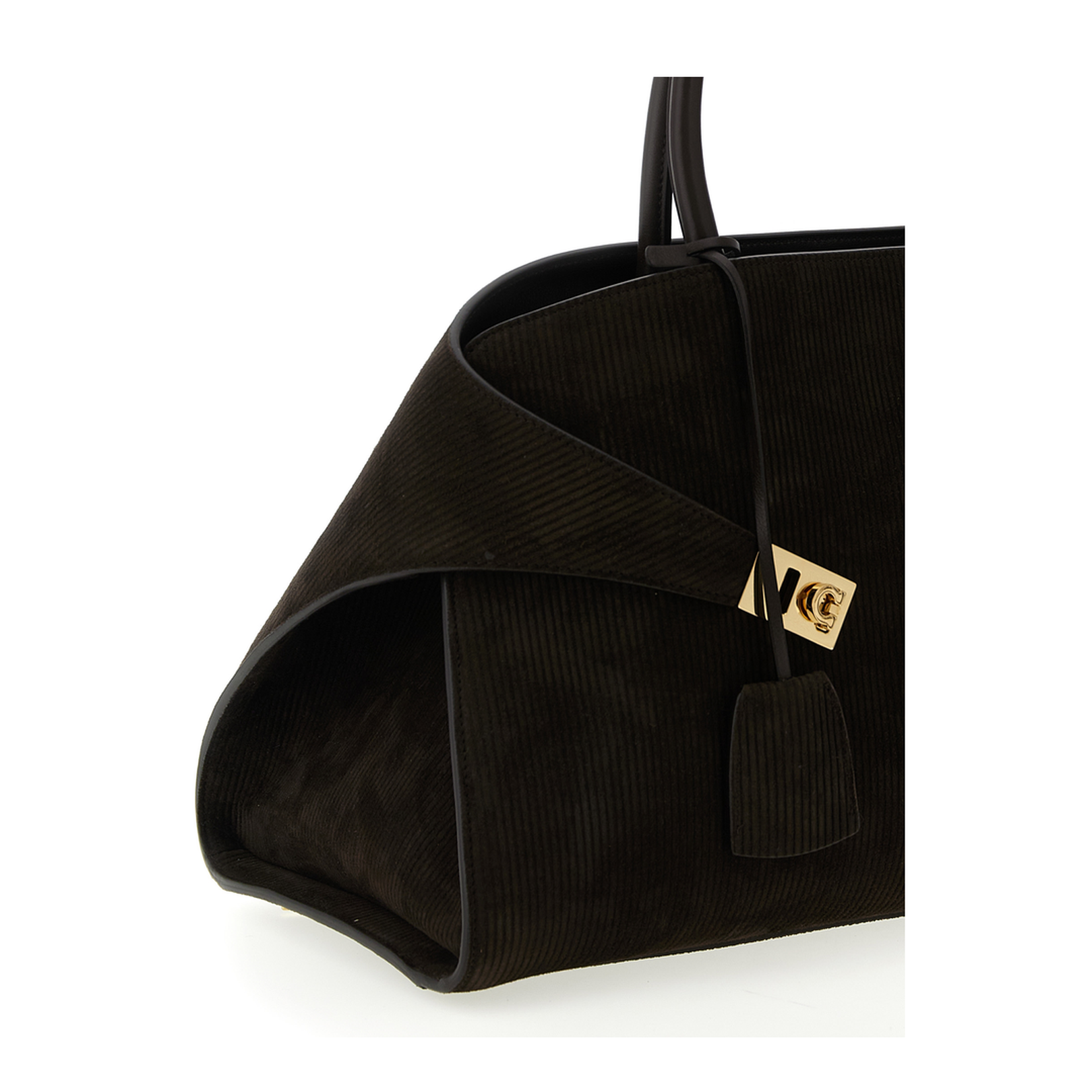 Hug Handbag in Printed Suede
