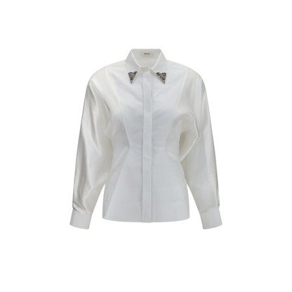 MAYFEYR - Versace - Embroidered Cotton Poplin Shirt - 10265081A138781W000