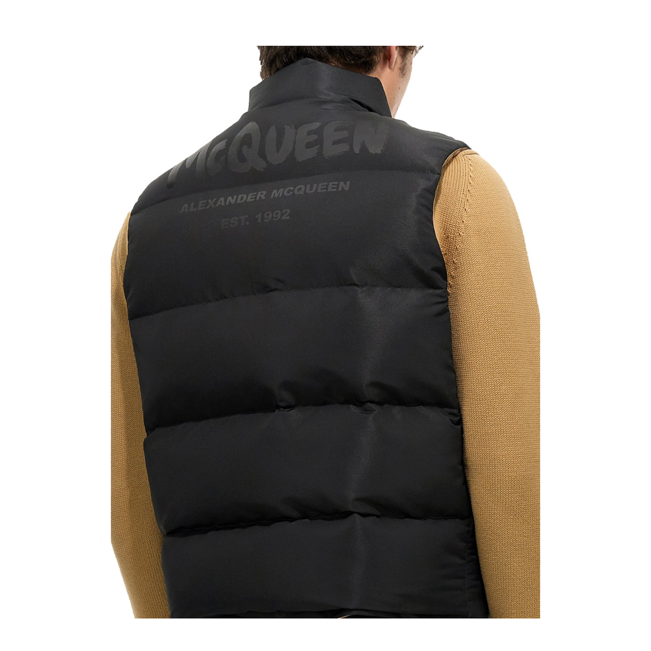 Graffiti Logo Print Down Vest