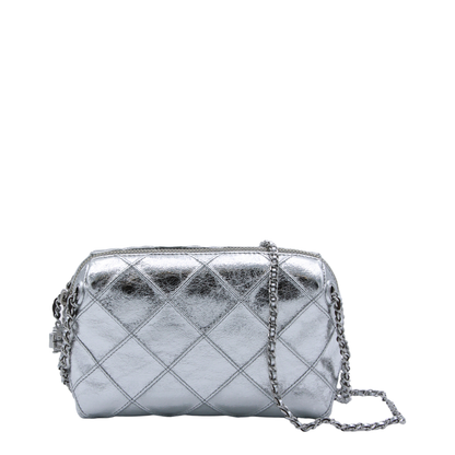 Fleming Metallic Leather Crossbody - Metallic Gold