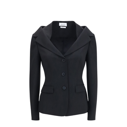 MAYFEYR - Alexander Mcqueen - Structured Off-Shoulder Jacket With Harness Details - 865434QJAAC