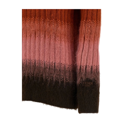 MAYFEYR - Fendi - Gradient Mohair And Wool Fitted Jumper - FZXE17AYLT