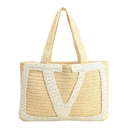 Large Tote Viva Superstar Crochet Crochet Rafia