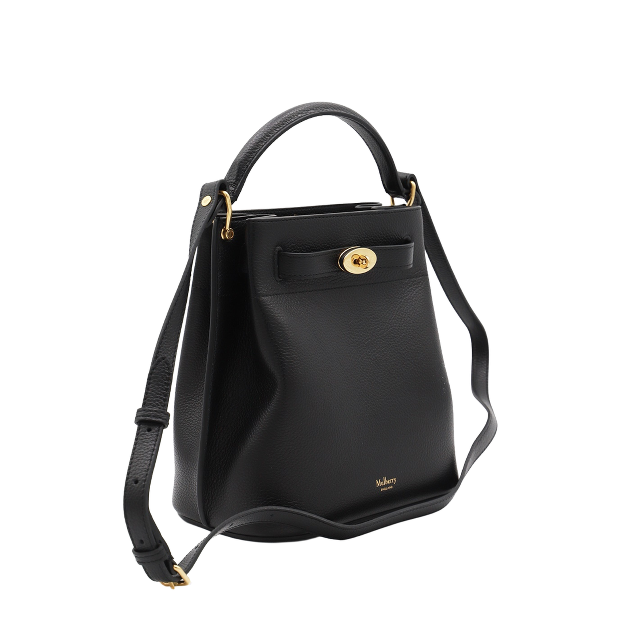 Islington Bucket Bag Small Classic Grain - Black