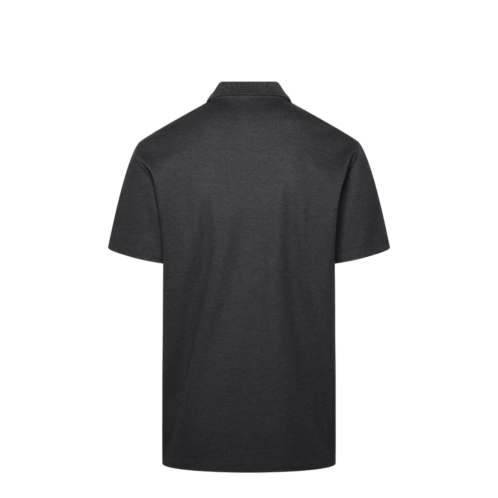 Grey Cotton Polo Shirt