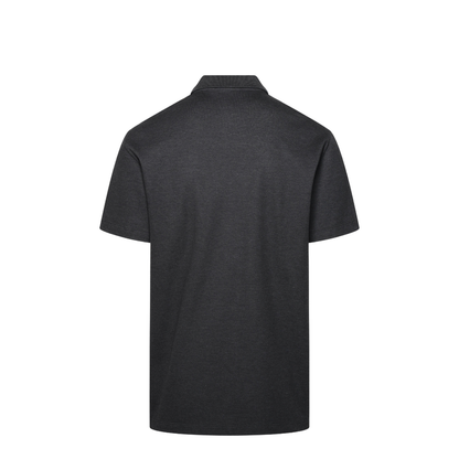 Grey Cotton Polo Shirt