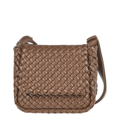 Cobble Leather Shoulder Bags - Taupe