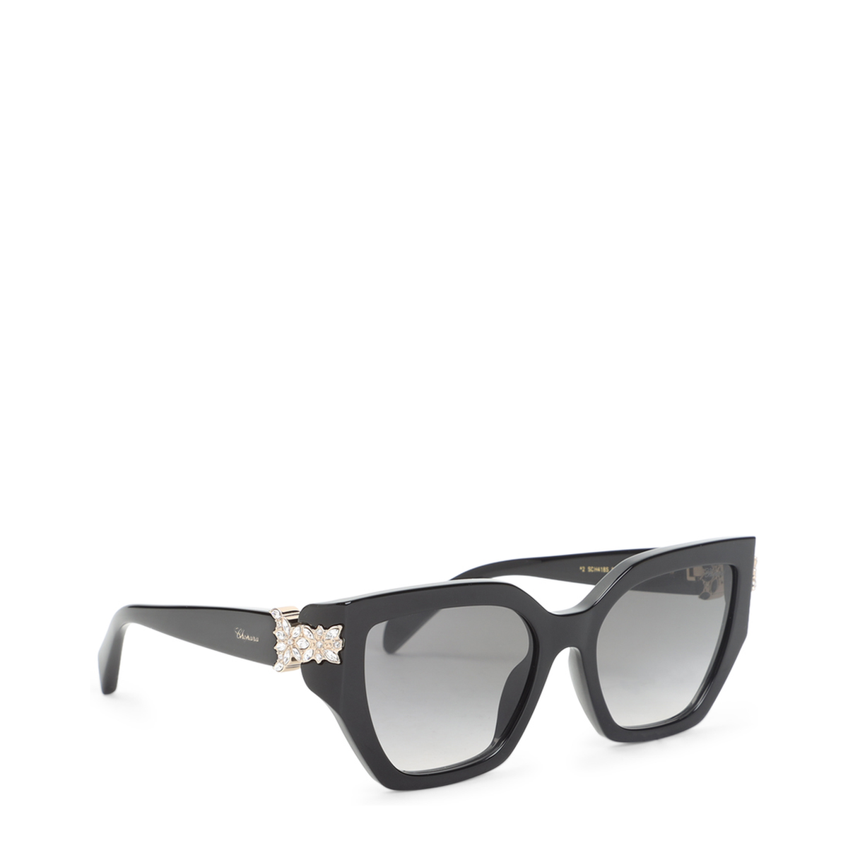 MAYFEYR - CHOPARD EYEWEAR - Black Acetate Sunglasses - SCH418S0700