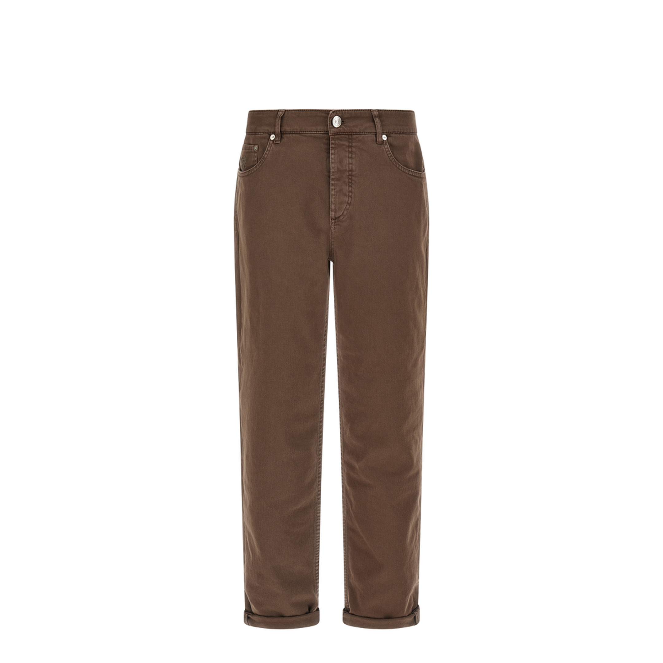 Garment-dyed jeans