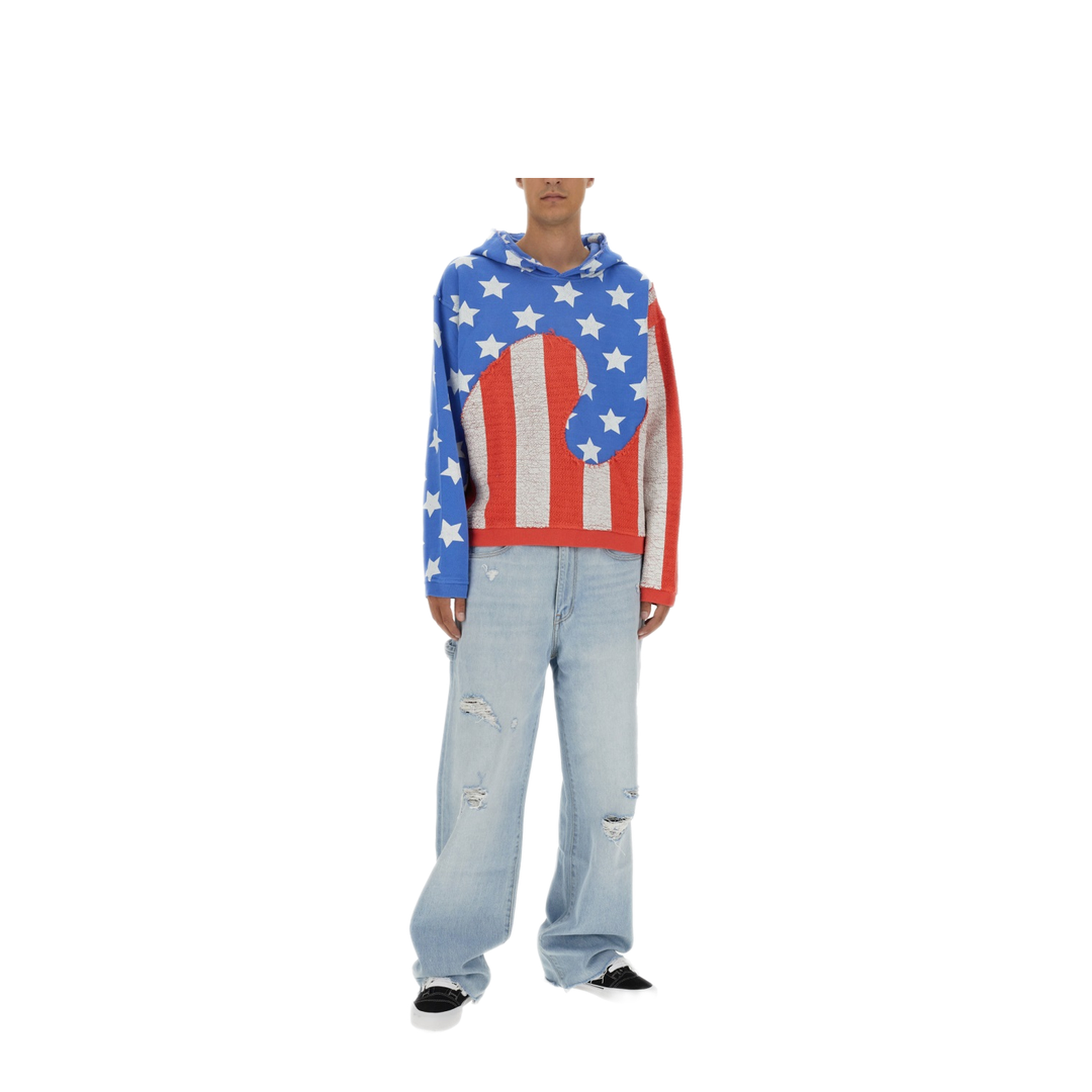 MAYFEYR - ERL - Stars And Stripes Swirl Sweatshirt - ERL07T022BLUE