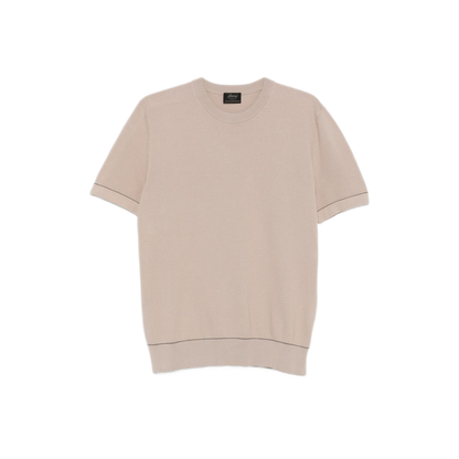 MAYFEYR - Brioni - Beige Piquet Cotton T Shirt - UMR00LP0K159541