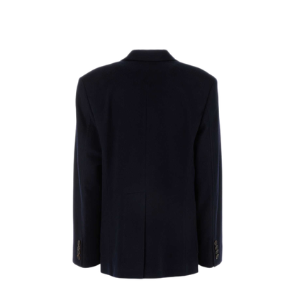 MAYFEYR - Miu Miu - Midnight Blue Wool Blend Blazer - MH1769SAM1125QF0008