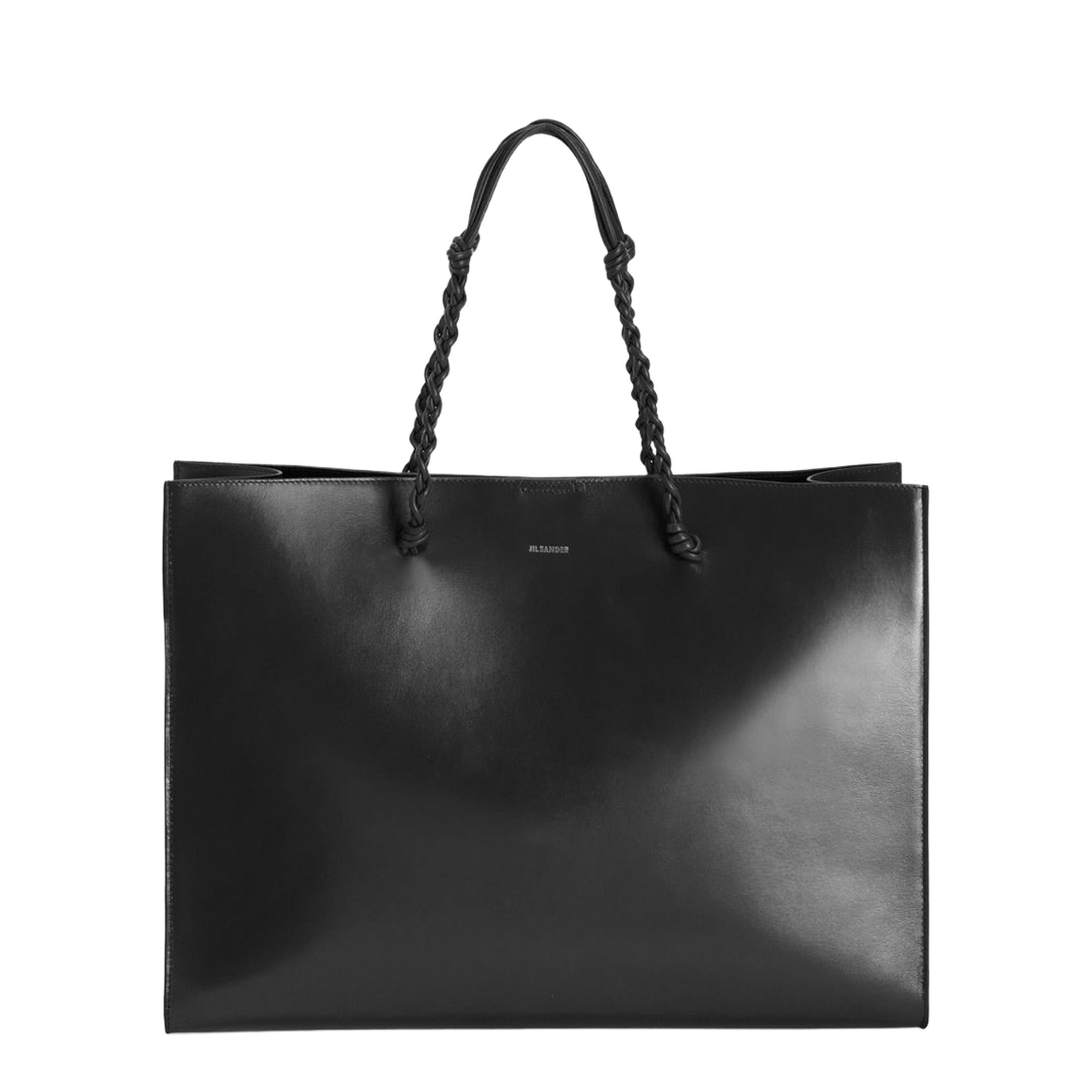 Tangle Tote Bag in Calf Leather - Black