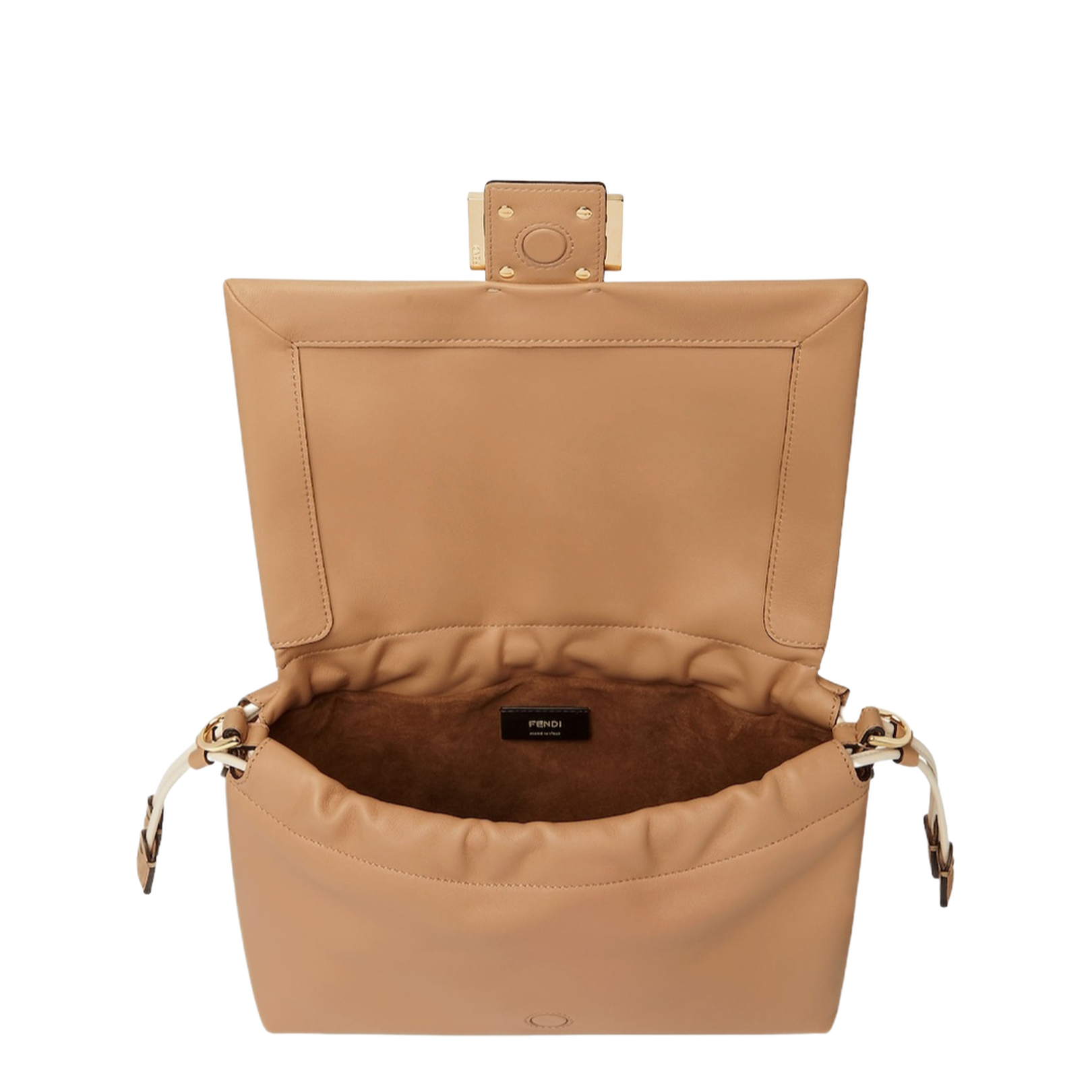 Mamma Baguette Medium Leather Beige