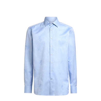 MAYFEYR - Etro - Cotton Jacquard Shirt With Gecko Motif - MRIB000199TJ590