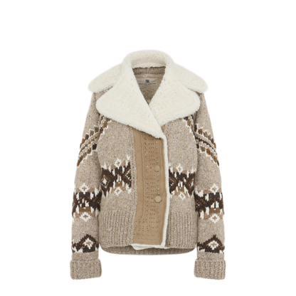 MAYFEYR - Ermanno Scervino - Melange Beige Cardi Coat - D495D307RSHQUBM4901