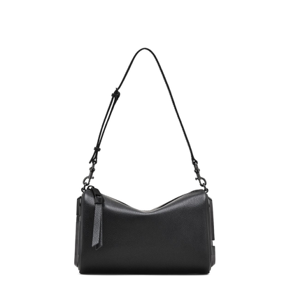 The Snapshot Calf Leather Shoulder Bag - Black