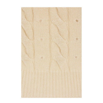 Wool Cable-Knit Sweater - Yellow