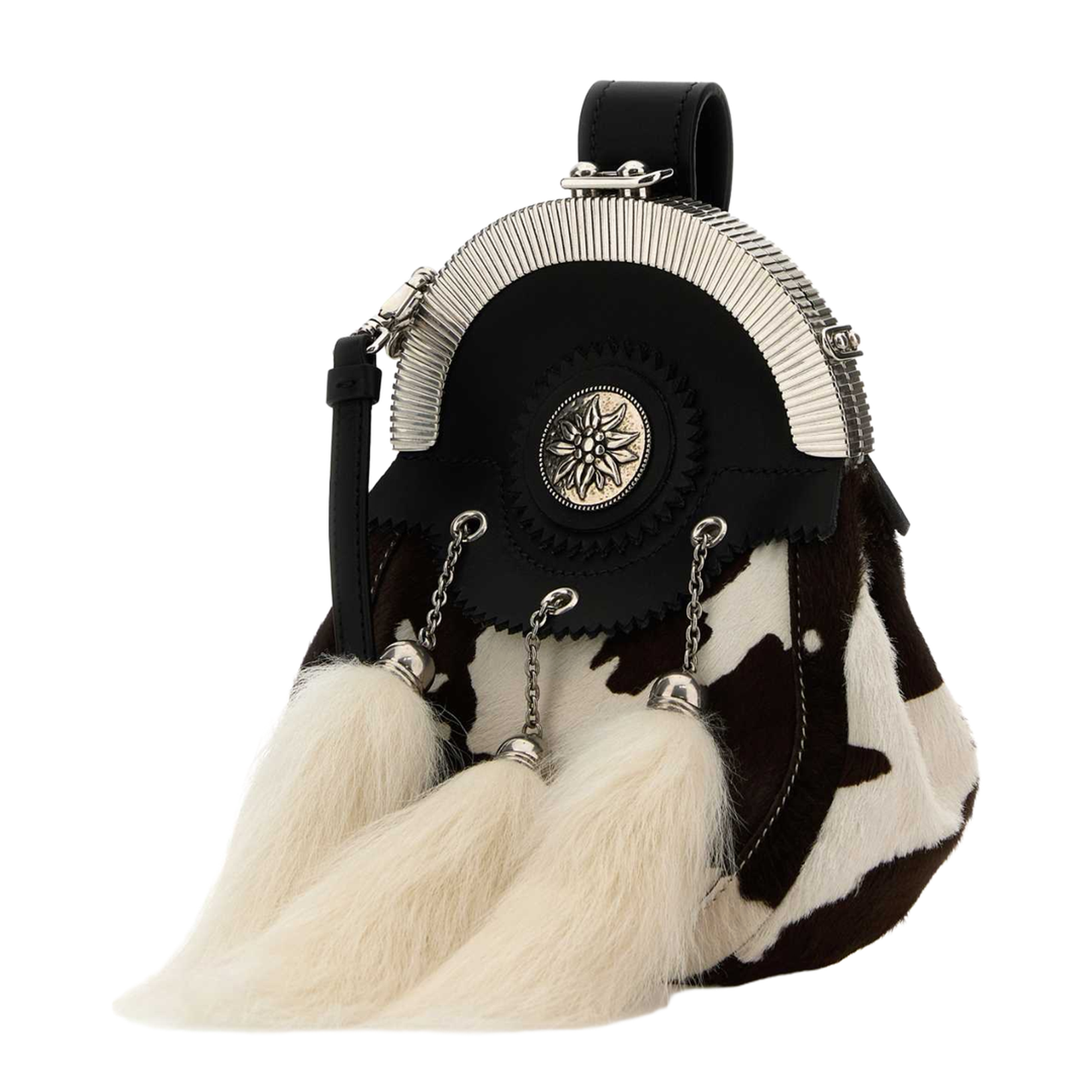 Printed Calf Hair Clutch