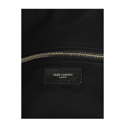 Giant Large Leather Top Handle Bags - Black