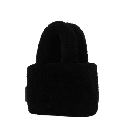 MAYFEYR - Amina Muaddi - Black Shearling Handbag - AMINIGIULYSHEARLINGBLASILHA