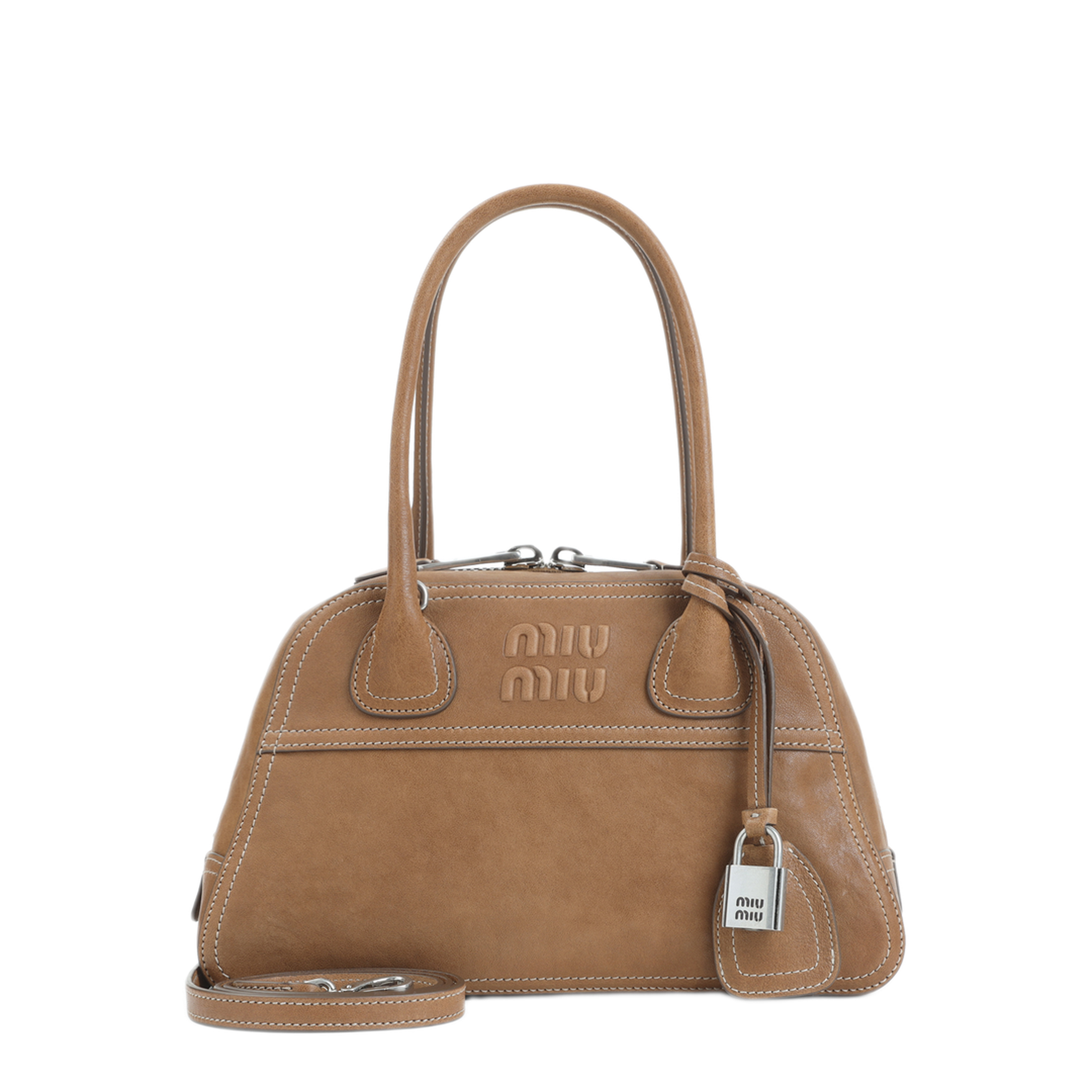 MAYFEYR - Miu Miu - Vivian Nappa Shoulder Bag - 5BB200VOOO2BBLF098L