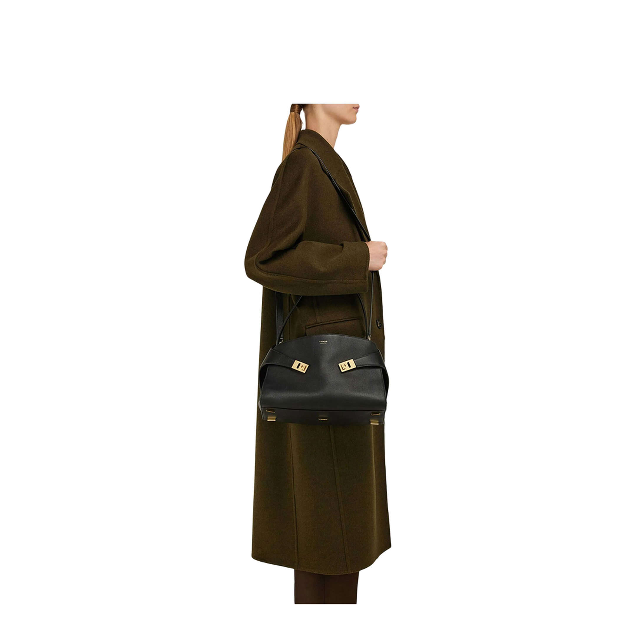 MAYFEYR - Ferragamo - Hug Soft Medium Bicolor Shoulder Bag - 2198160781694NERO