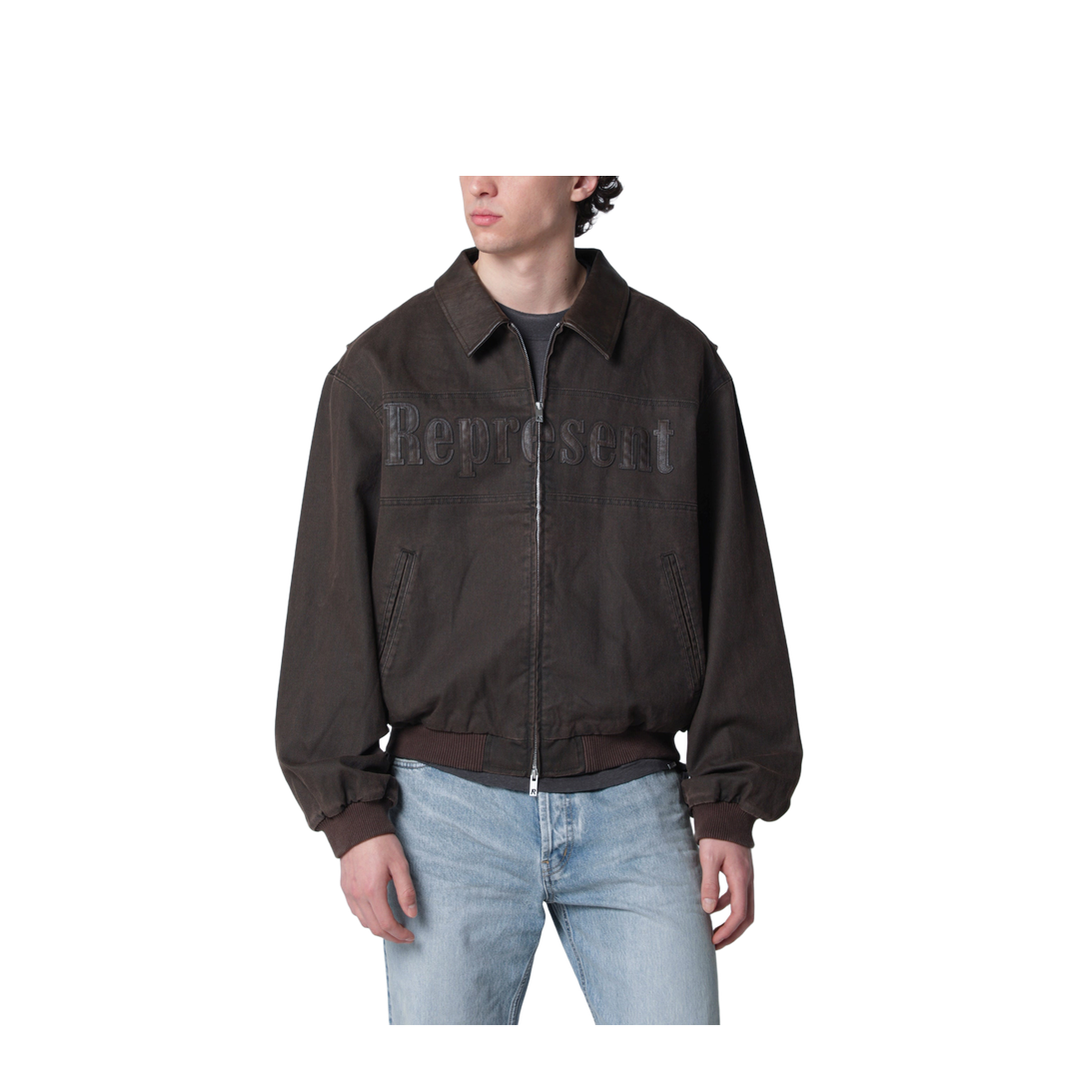 MAYFEYR - Represent - Roscoe Bomber Jacket In Whisky-Colored Canvas - MLM100544CO17