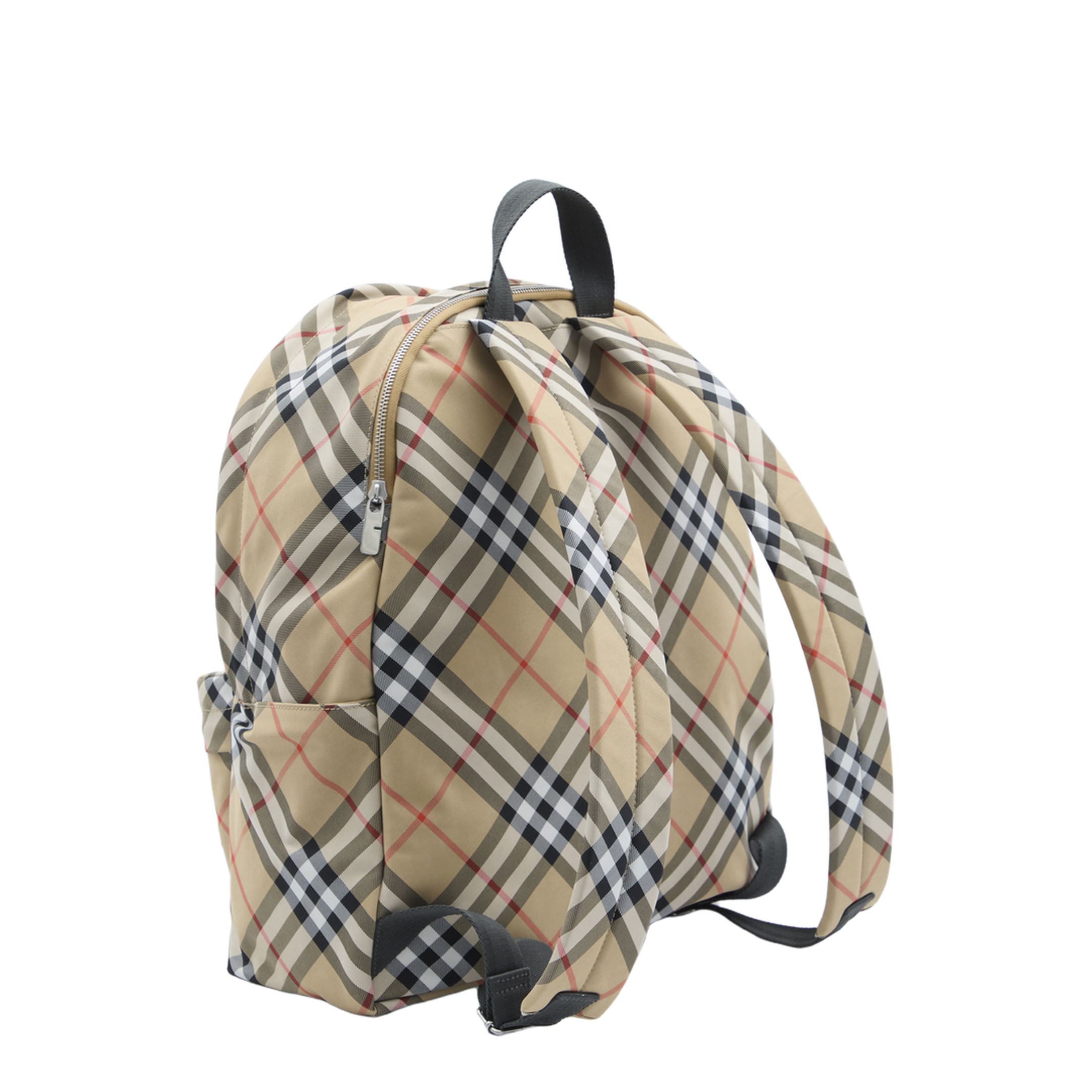 Check Nylon Backpack