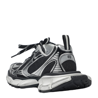 3XL Sneakers in Black and Silver with Glitter
