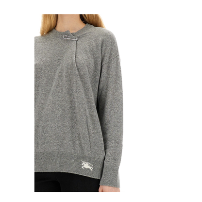 Cashmere Sweater with Kilt Pin