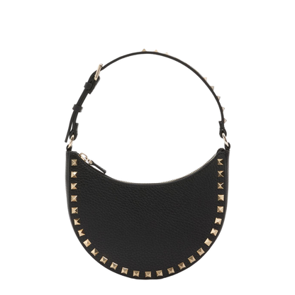 Rockstud Mini Leather Hobo Bag
