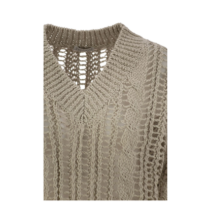 Cable & Mesh Jute and Cotton Jersey