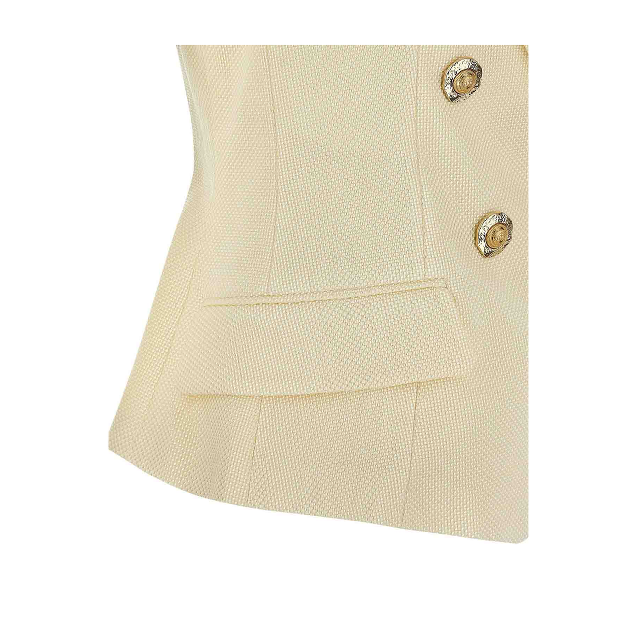 Gold and Gold Coin Vest Cream