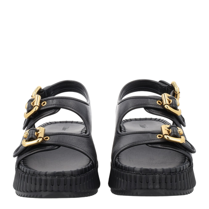 Nama Sandal With Wedge in Black