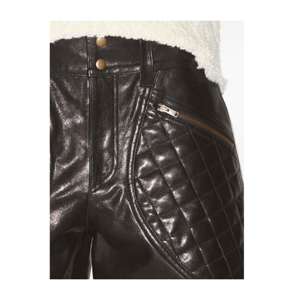 MAYFEYR - Isabel Marant - Candice Leather Shorts - SH0172FBB3B02I01BK