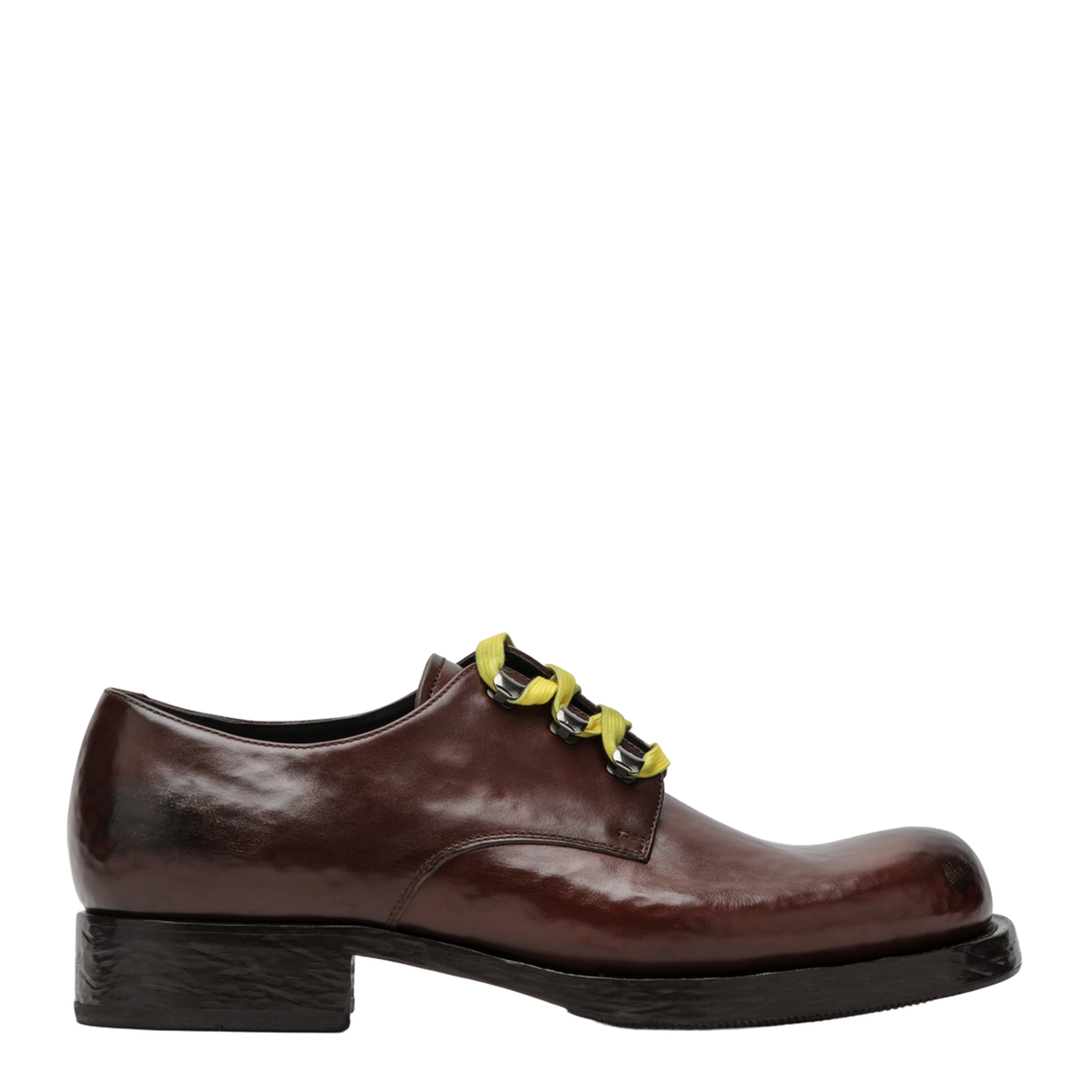 MAYFEYR - Prada - Brown Lace-Up Shoes In Aged Leather - 2EF056X0013ZQEF0324