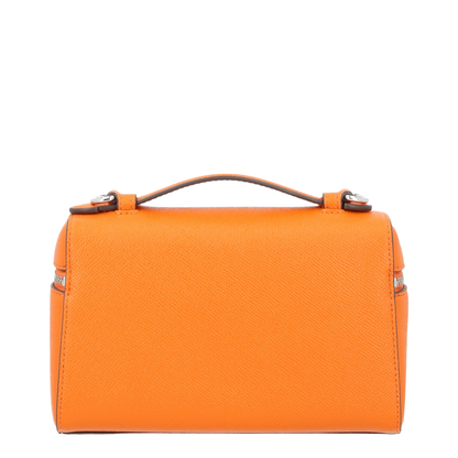 Romy Slim Saffiano Top-Handle Bag - Orange