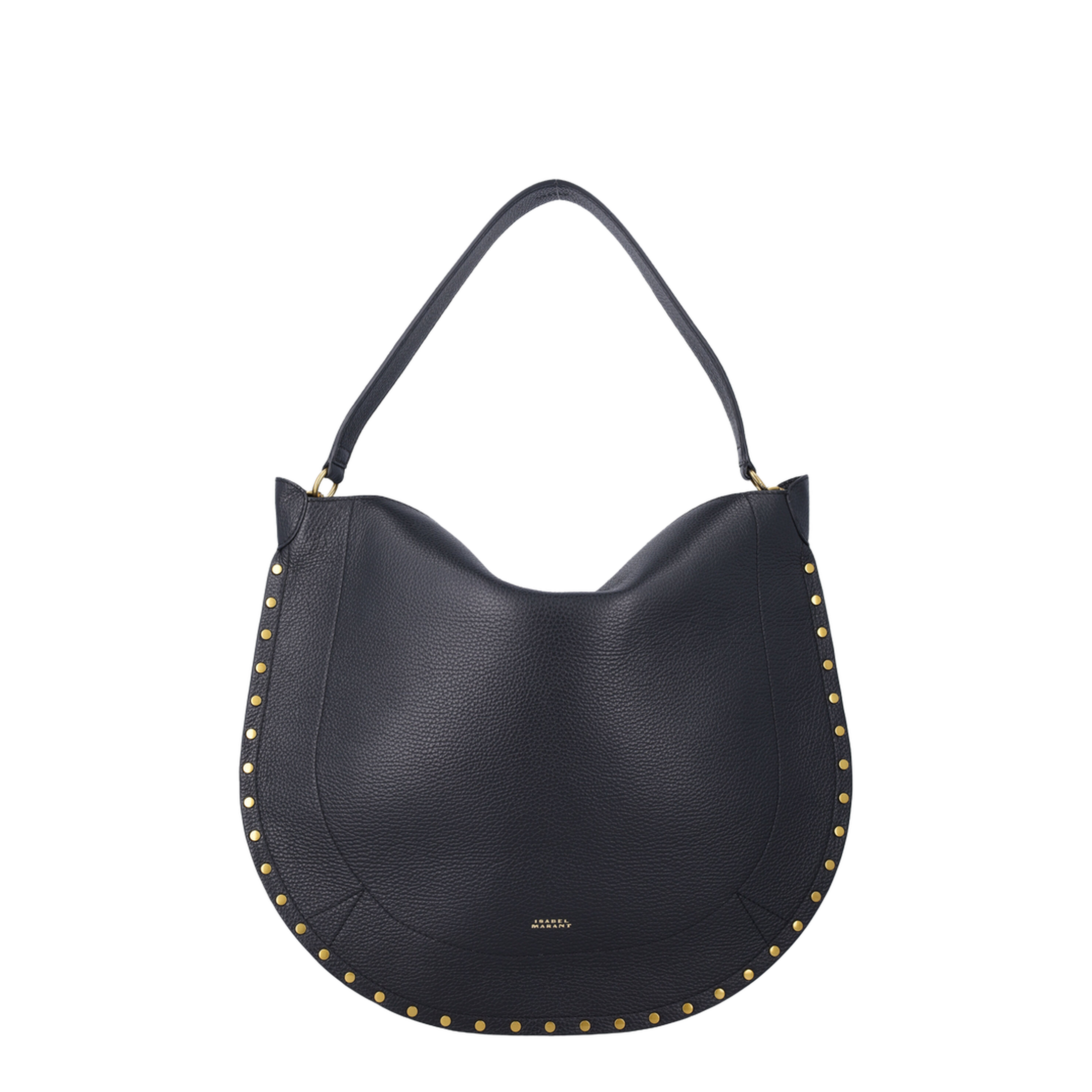 Oskan Hobo Soft Calfskin Shoulder Bag - Black