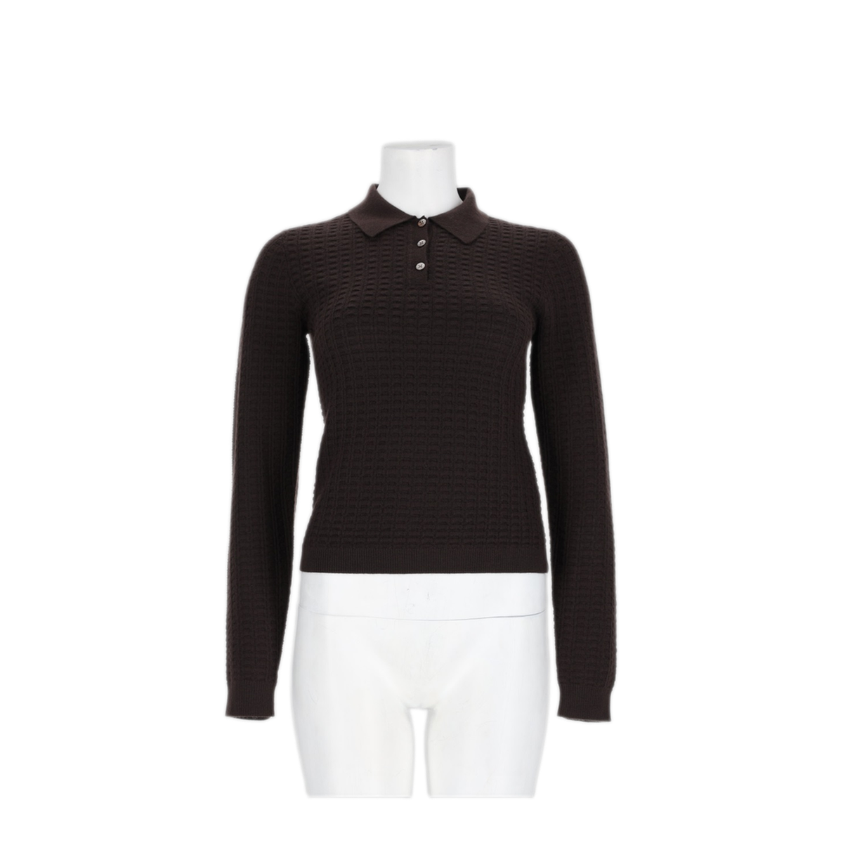 MAYFEYR - Guest In Residence - Shrunken Waffle Cashmere Sweater - W46111WFBURNTCOCOA
