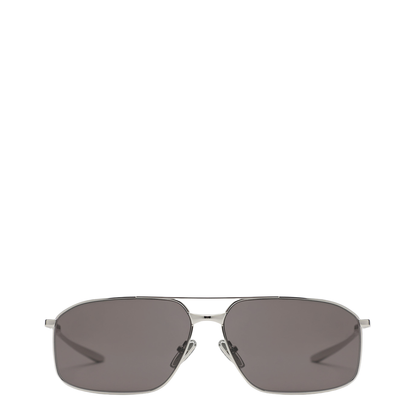 Rectangular Silver/Black Sunglasses