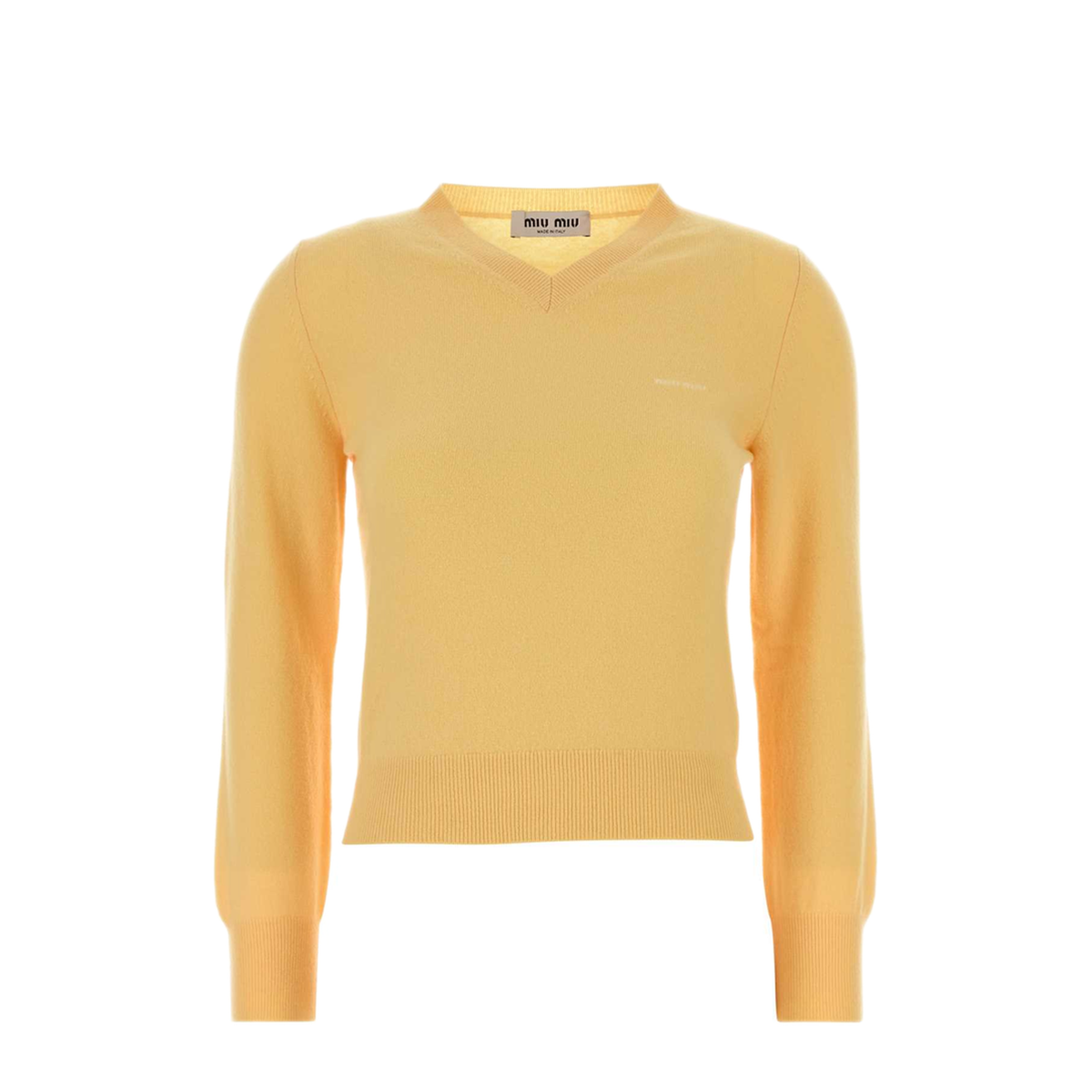 MAYFEYR - Miu Miu - Yellow Wool Sweater - MML08KSOOO6600F0061