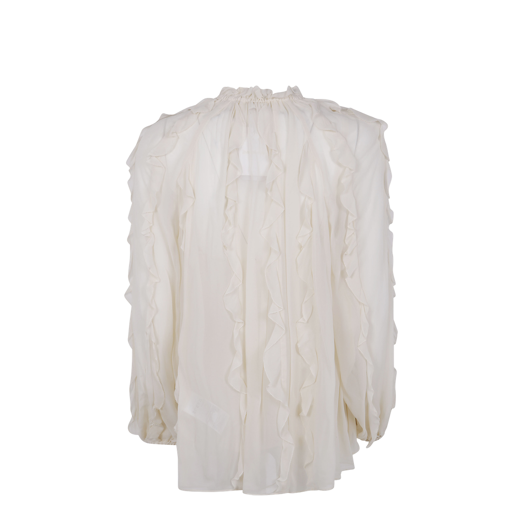 "FRILL" BILLOW BLOUSE WHITE